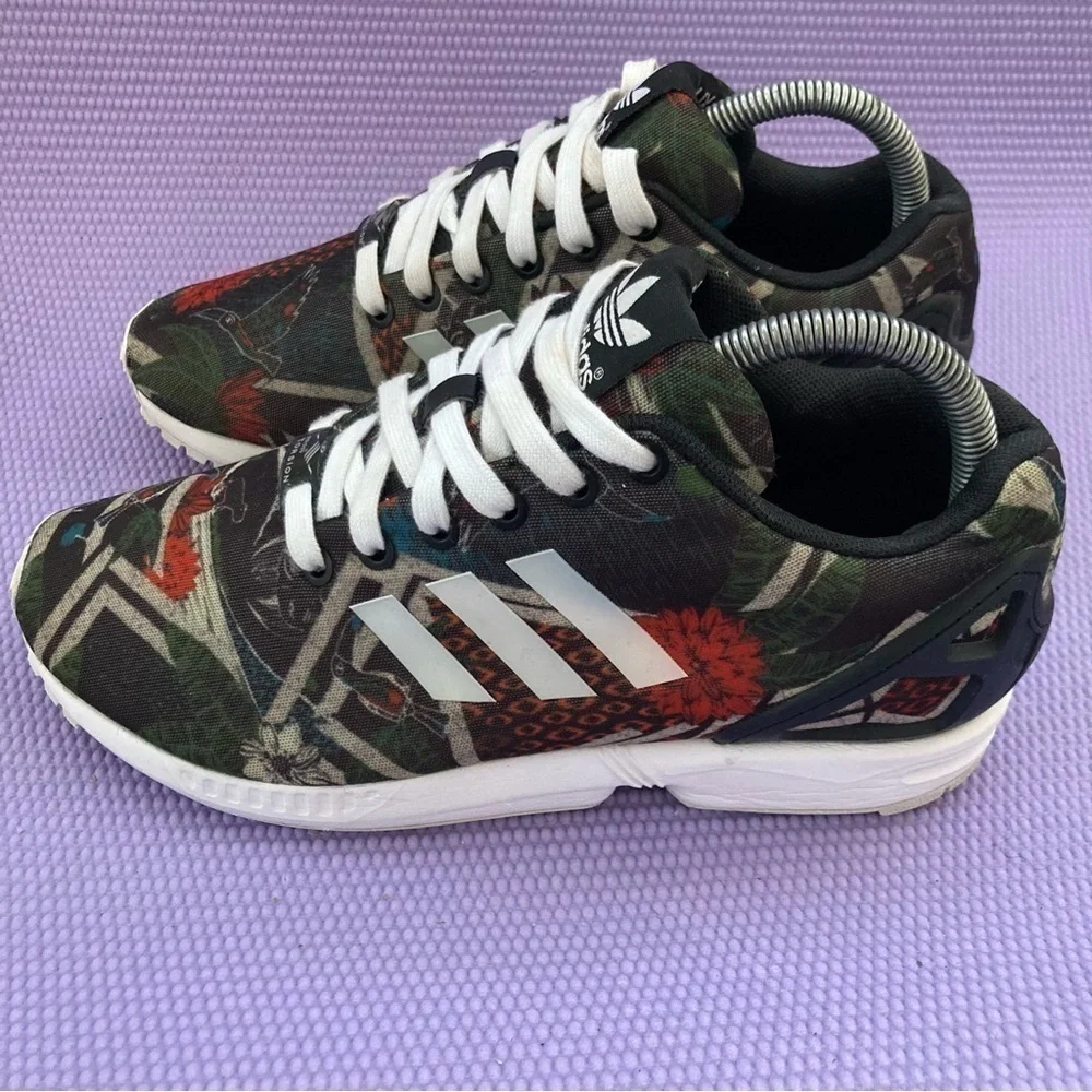 ADIDAS ZX FLUX LOW Running Sneakers TRAINERS WOMEN SHOES Size 8 - Picture 3 of 9